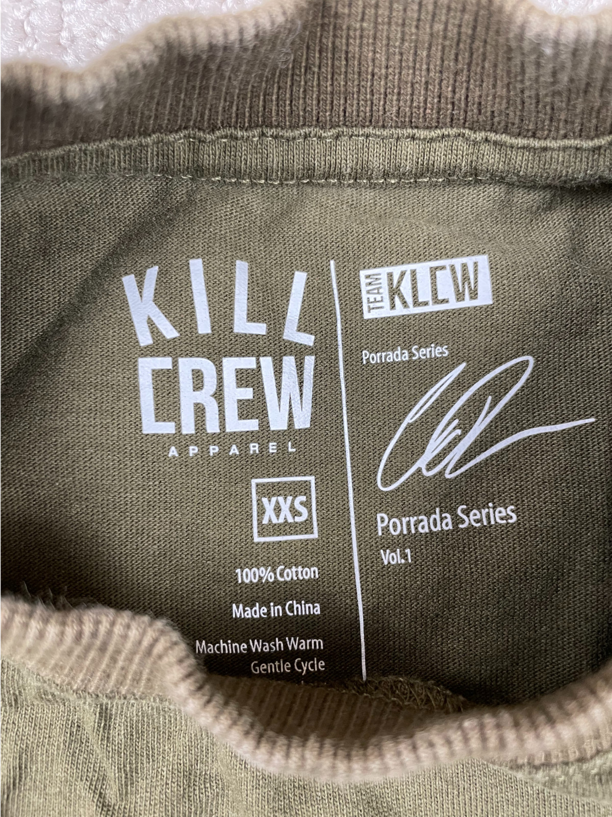 Kill Crew T Shirt Mens 2XS Black Porrada Series Fighters Club Green Short Sleeve gallery
