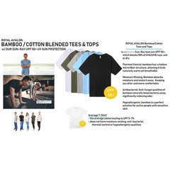 White Bamboo Cotton Blend Short Sleeve Crewneck T-Shirt Mens Large UPF 50+