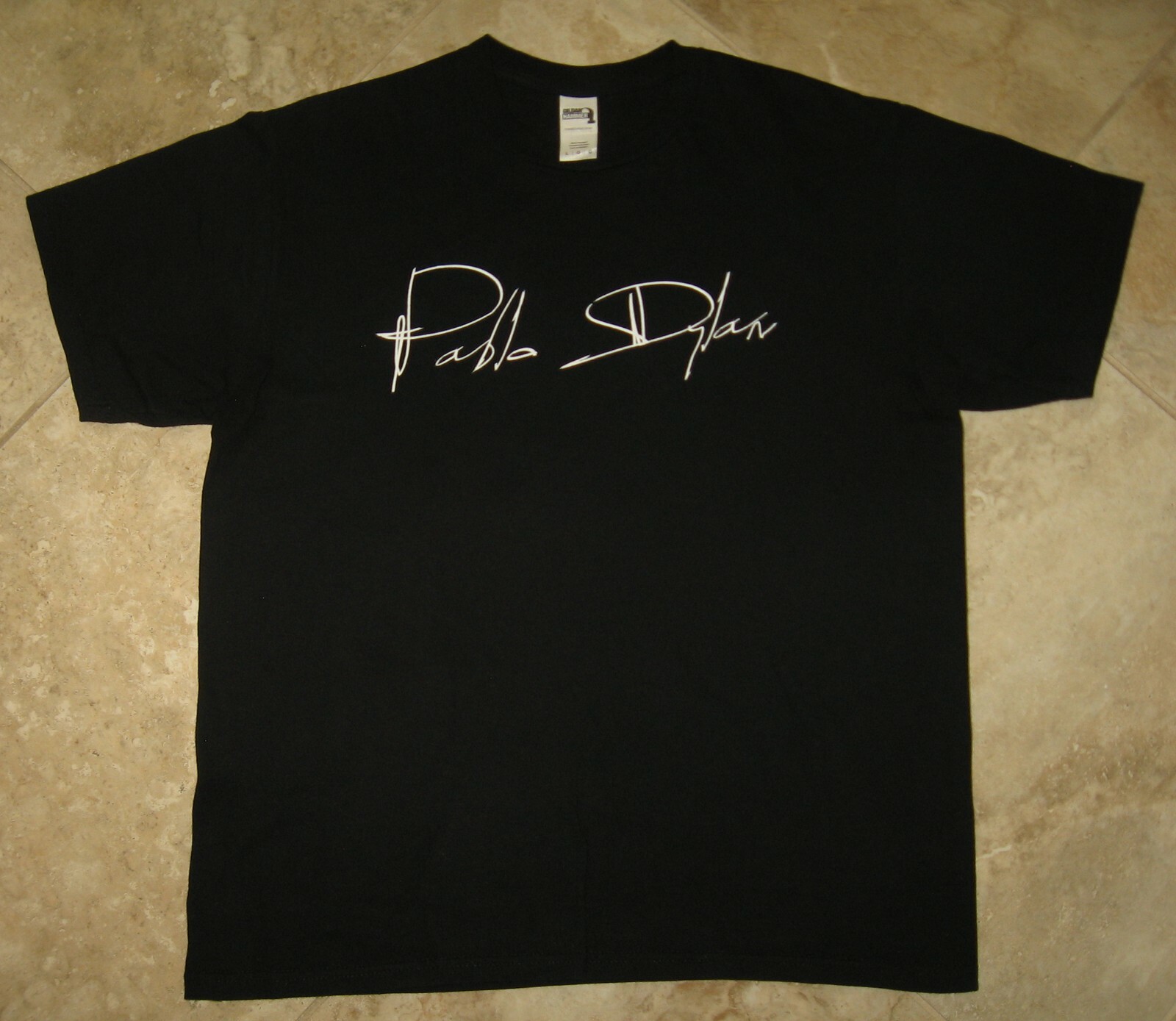 PABLO DYLAN T-SHIRT Large Black Gildan Hammer Pre-owned Excellent BOB'S GRANDSON gallery