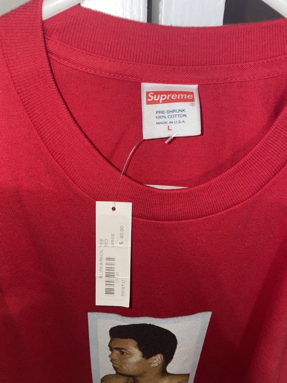 Supreme Ali Warhol Tee Shirt size Large ss16 BRAND NEW gallery