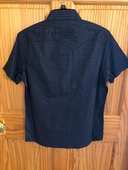 APT.9 MENS Button Up Shirt Blue Medium Retail $40 (s-blk-14-25)