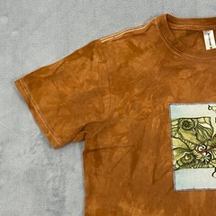 econscious MIRROR WORLDS Graphic T Shirt Men Medium Rust Organic Cotton Tie-Dye