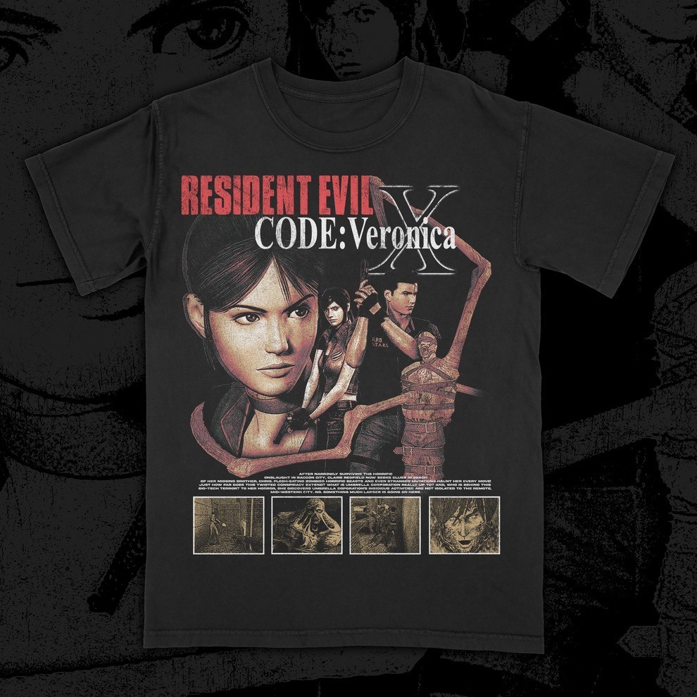 Resident Evil – Code Veronica Bootleg Tee Unisex Short Sleeve Shirt S-5XL