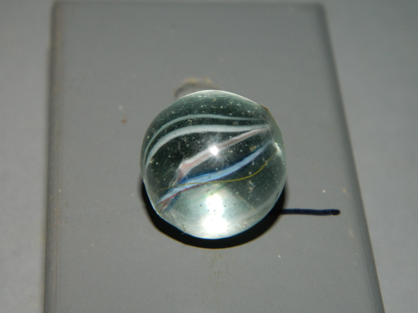 Antique German Razor Thin Swirl Marble – with Pontails 9/16″    N3