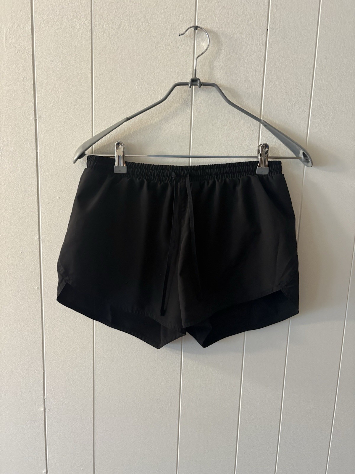 Old Navy Women’s Shorts Size Small Tall Black With Liner & Drawstring O6
