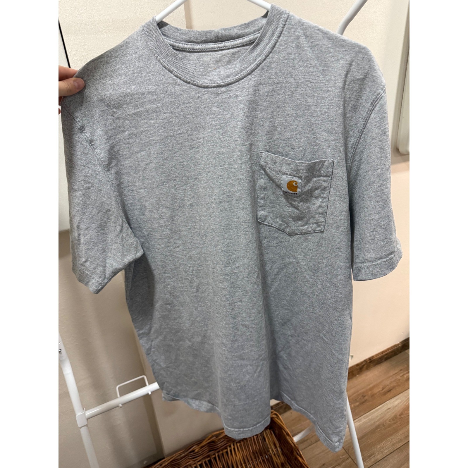 Carhartt Mens K87 Workwear Pocket T-Shirt Heather Gray Short Sleeve Size Large gallery