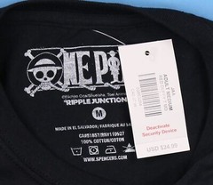 Ripple Junction Men’s Black Graphic Screen Print NEPIECE T-Shirt Medium.