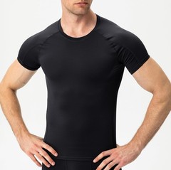 Men’s Compression Shirts Short Sleeve Workout T Shirt Cool Dry Athletic Under…