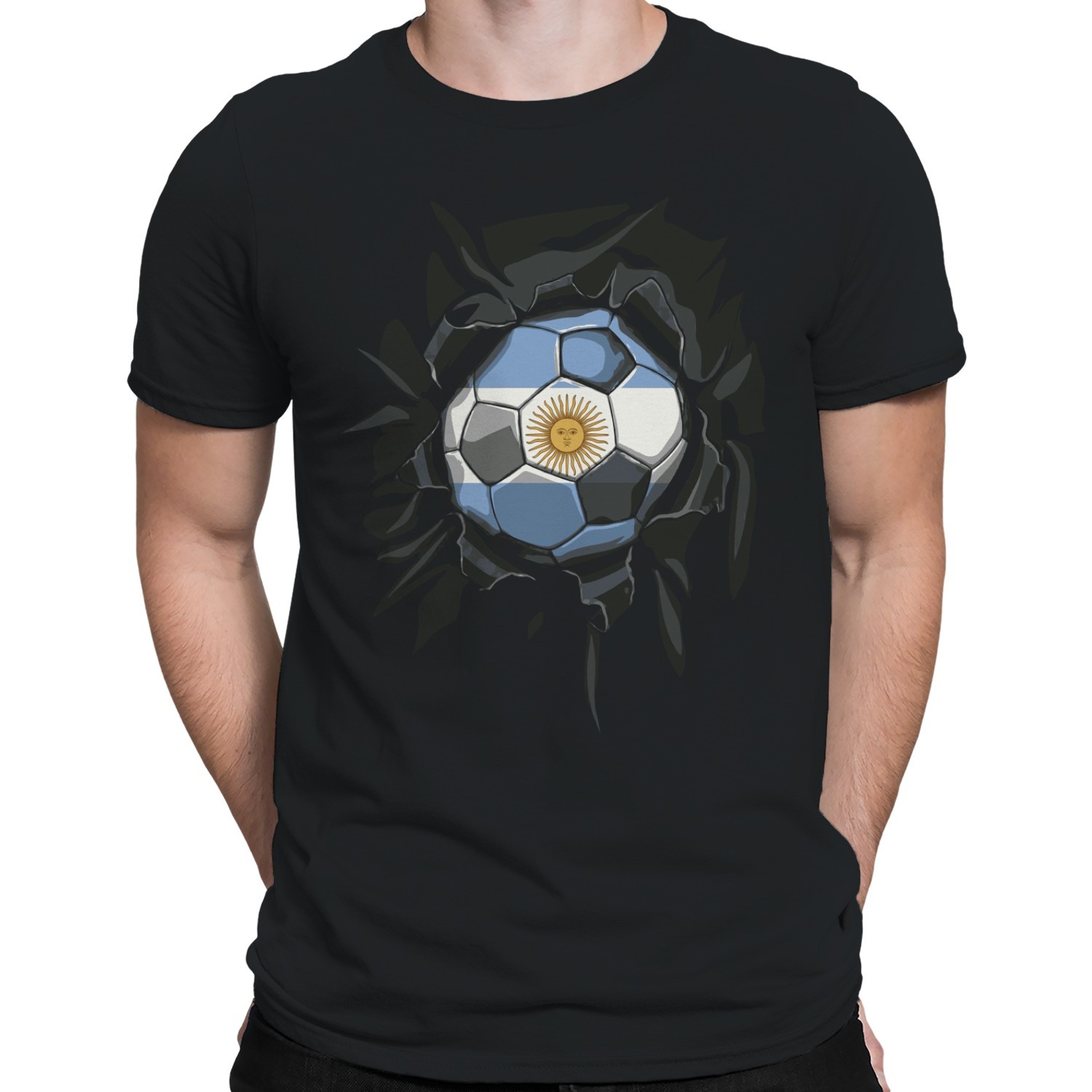 Argentina Soccer Breakout Men's T-shirt gallery
