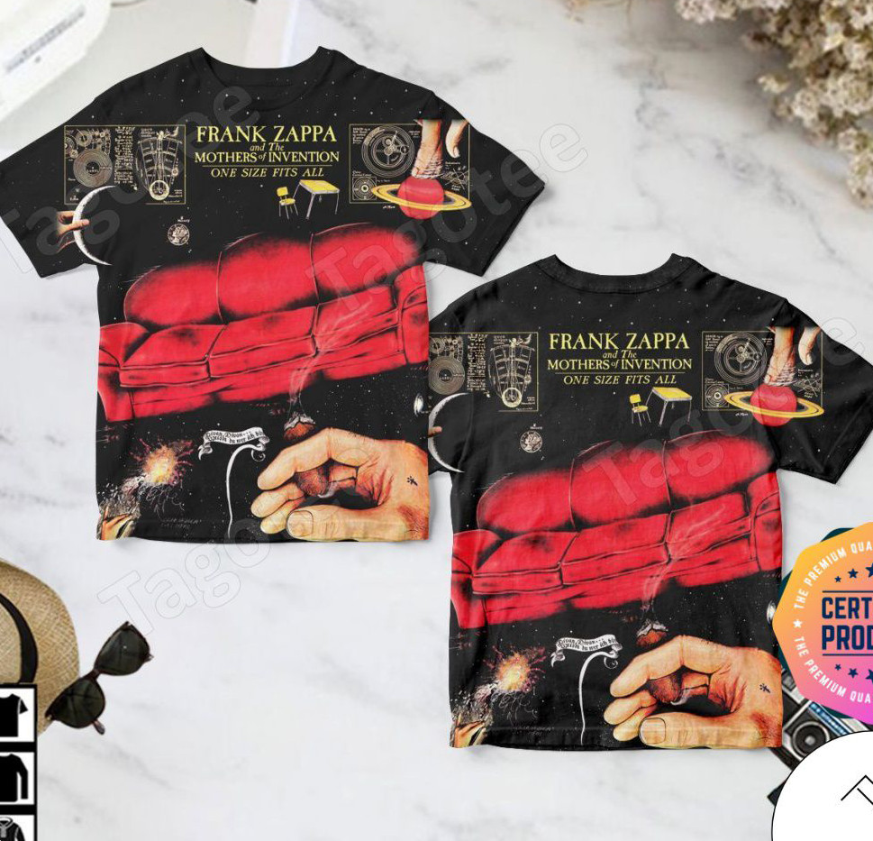 Frank Zappa One Size Fits All Album T-shirt S to 5 XL GG118 FREE SHIPPING
