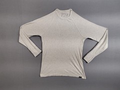 Faherty Men Shirt S Gray Long Sleeve Thermal Waffle Knit Crew Neck Henley Tee