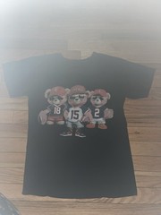 Brooklyn Vertical Chicago Bears Graphic Black Cotton Men’s T-Shirt Size S