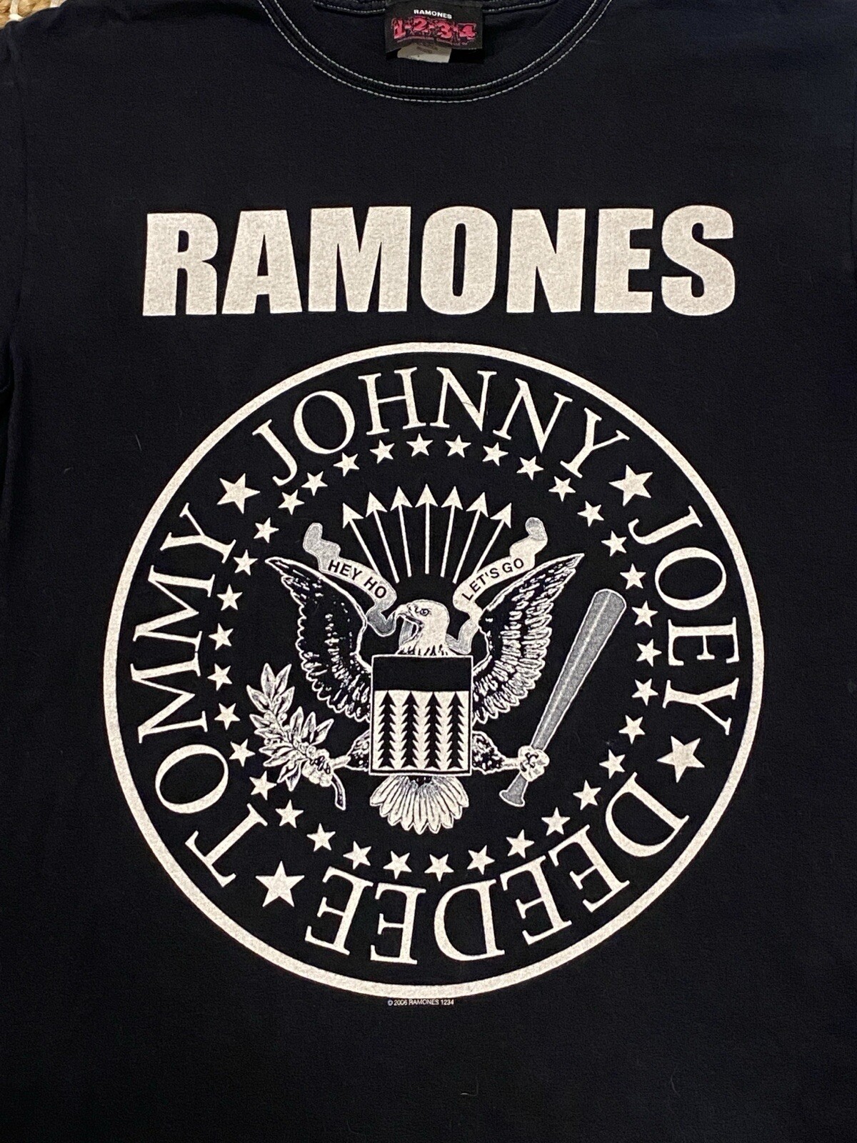 Vintage Ramones Shirt 2006 Black Graphic 1 2 3 4 Label Tee gallery