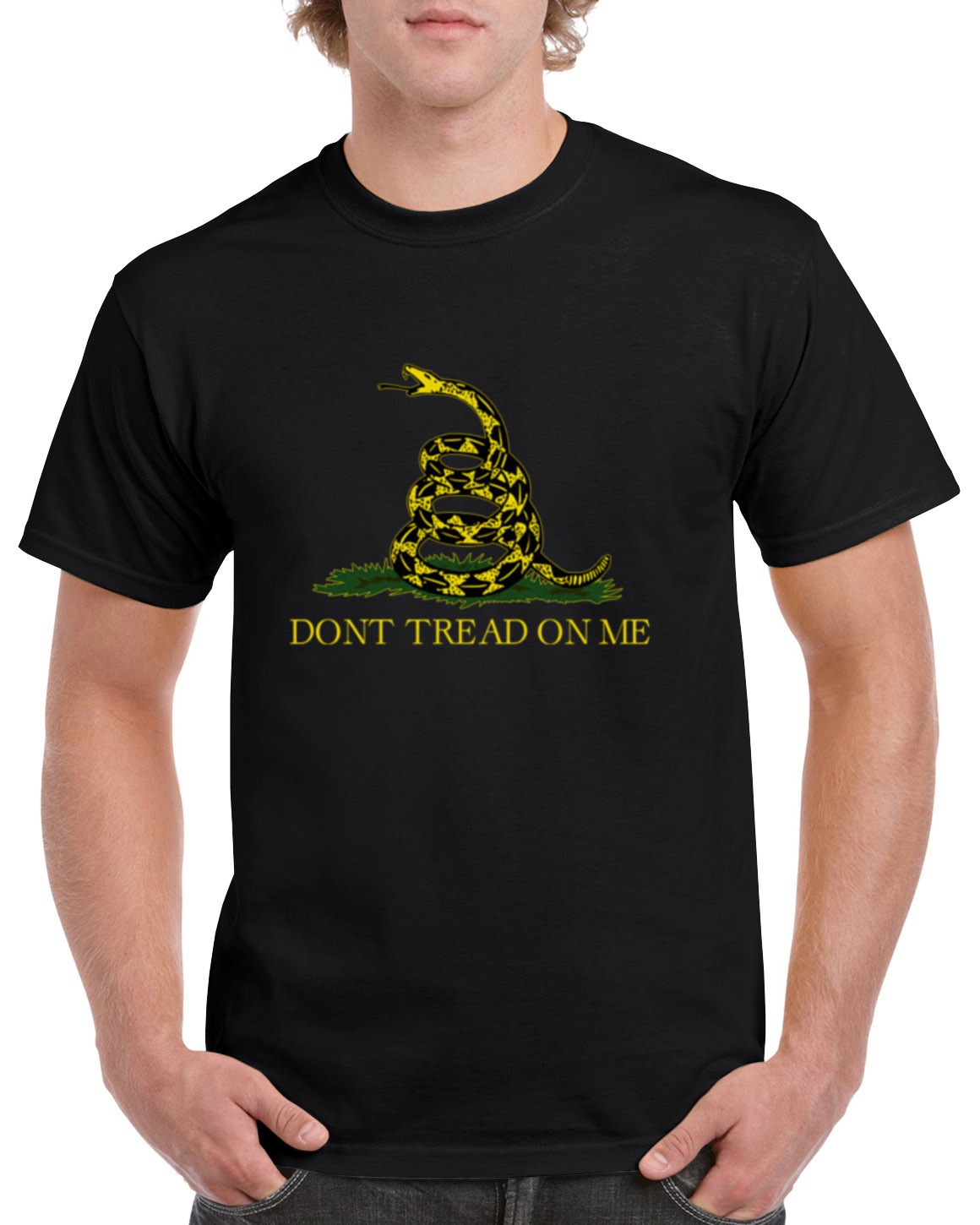 Don’t Tread On Me T-Shirt Gadsden Flag Rattle Snake Tee Shirt Dont GTD01