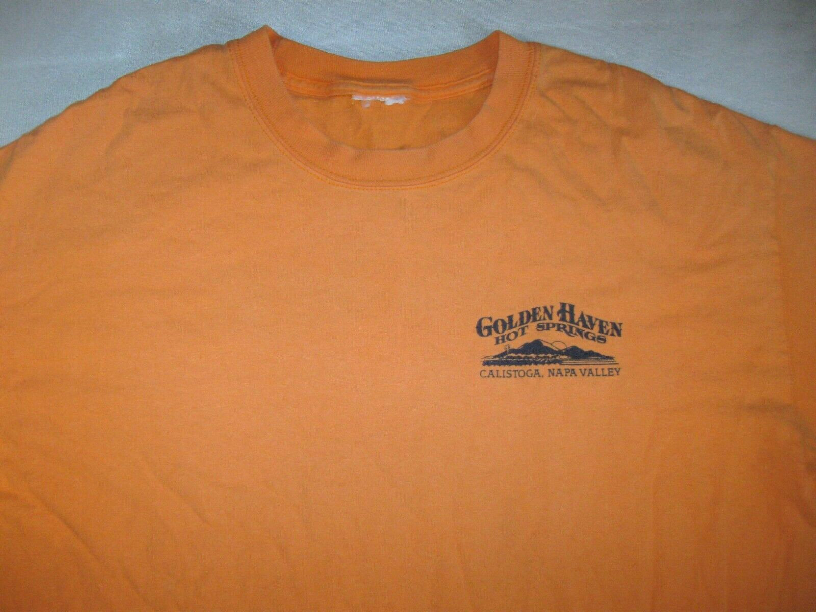 GOLDEN HAVEN Hot Springs Calistoga NAPA VALLEY vtg T Shirt Men's Large MUD BATH gallery