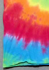 Handmade Tie Dye Rainbow Spiral Large Tee Shirt 20.5″ W X 27.5″ L Gildan Cotton