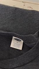 Old Navy Charcoal Gray Long Sleeve Knit Crew Neck Shirt Men’s Size XL Soft Feel