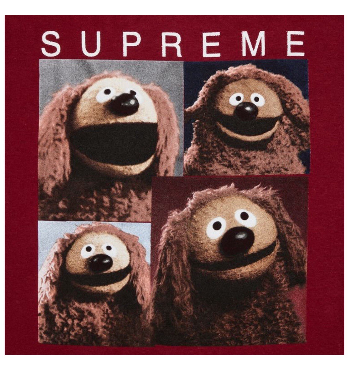 Supreme Rolf Tee All Cotton T-Shirt in Cardinal SS24 Men’s Size 2XL Muppets NWT gallery