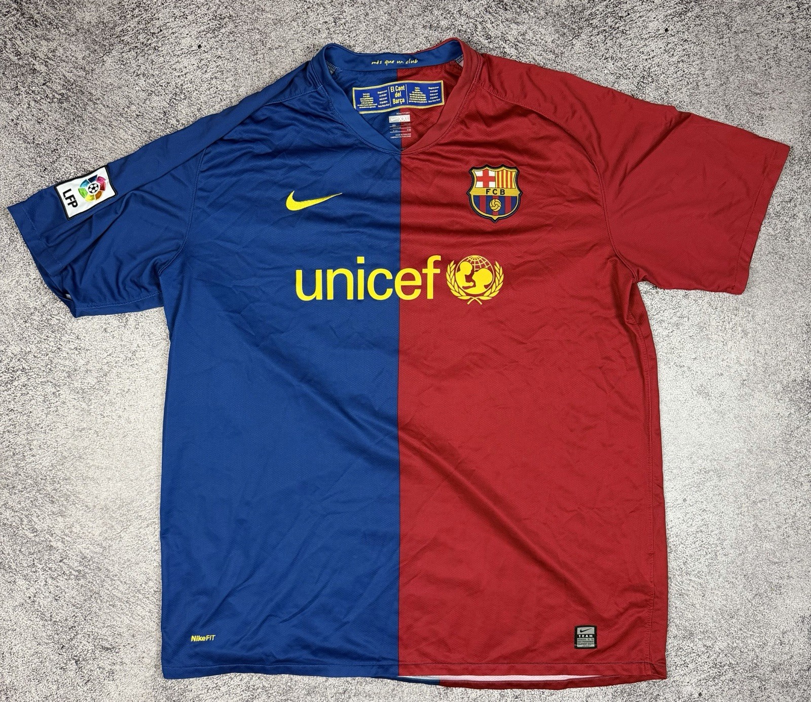 FC BARCELONA SPAIN 2008 2009 HOME FOOTBALL SHIRT JERSEY NIKE 10 MESSI 286784-655 gallery