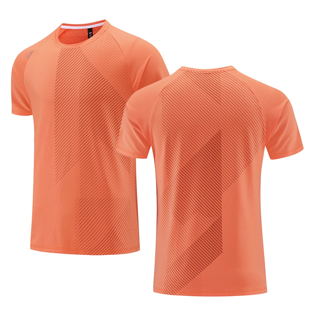 Quick Drying Men's Running T-shirt Fitness Sports T Shirt Gym Training Tees Brea gallery