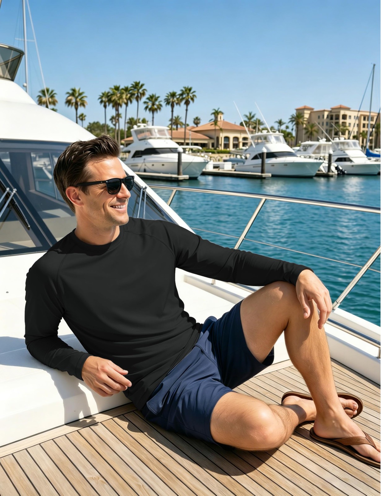 4 Pack Men's Shirts Long Sleeve Sun Protection UPF 50+ UV SPF Dry Fit T-Shirt... gallery
