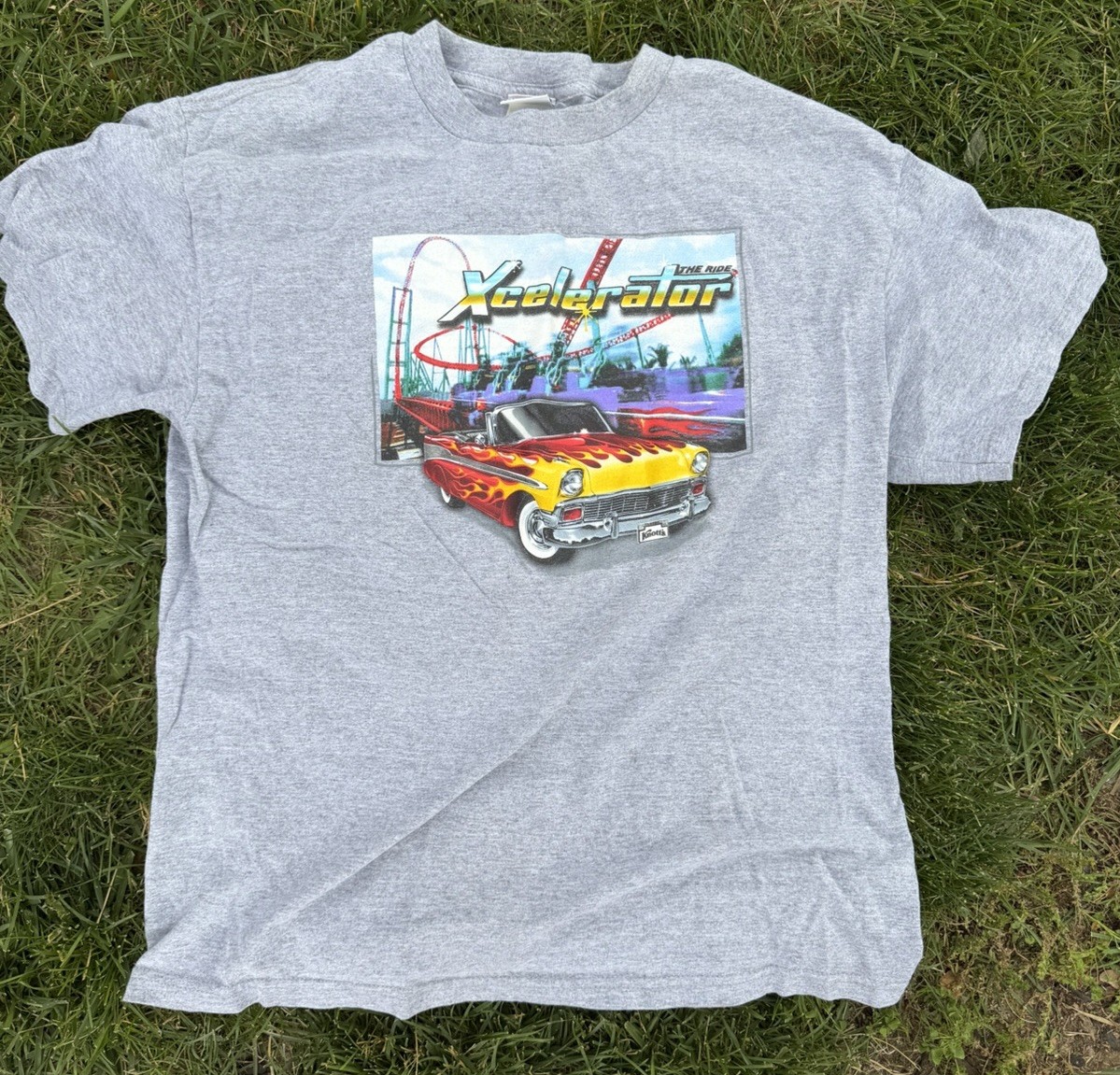 Knott’s Berry Farm T-Shirt Xcellerator Roller Coaster Enthusiast Men’s Large