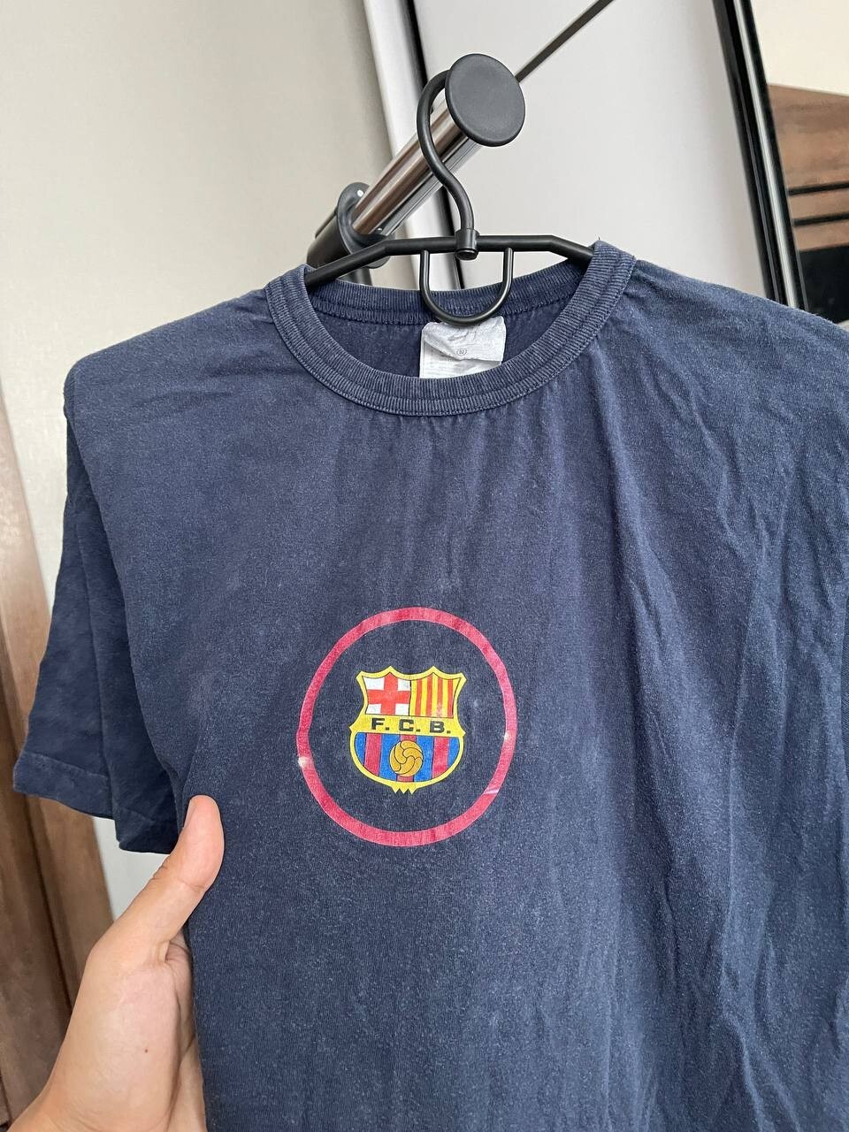 Nike FC Barcelona Vintage T-Shirt Tee 90s 2000s Size M gallery