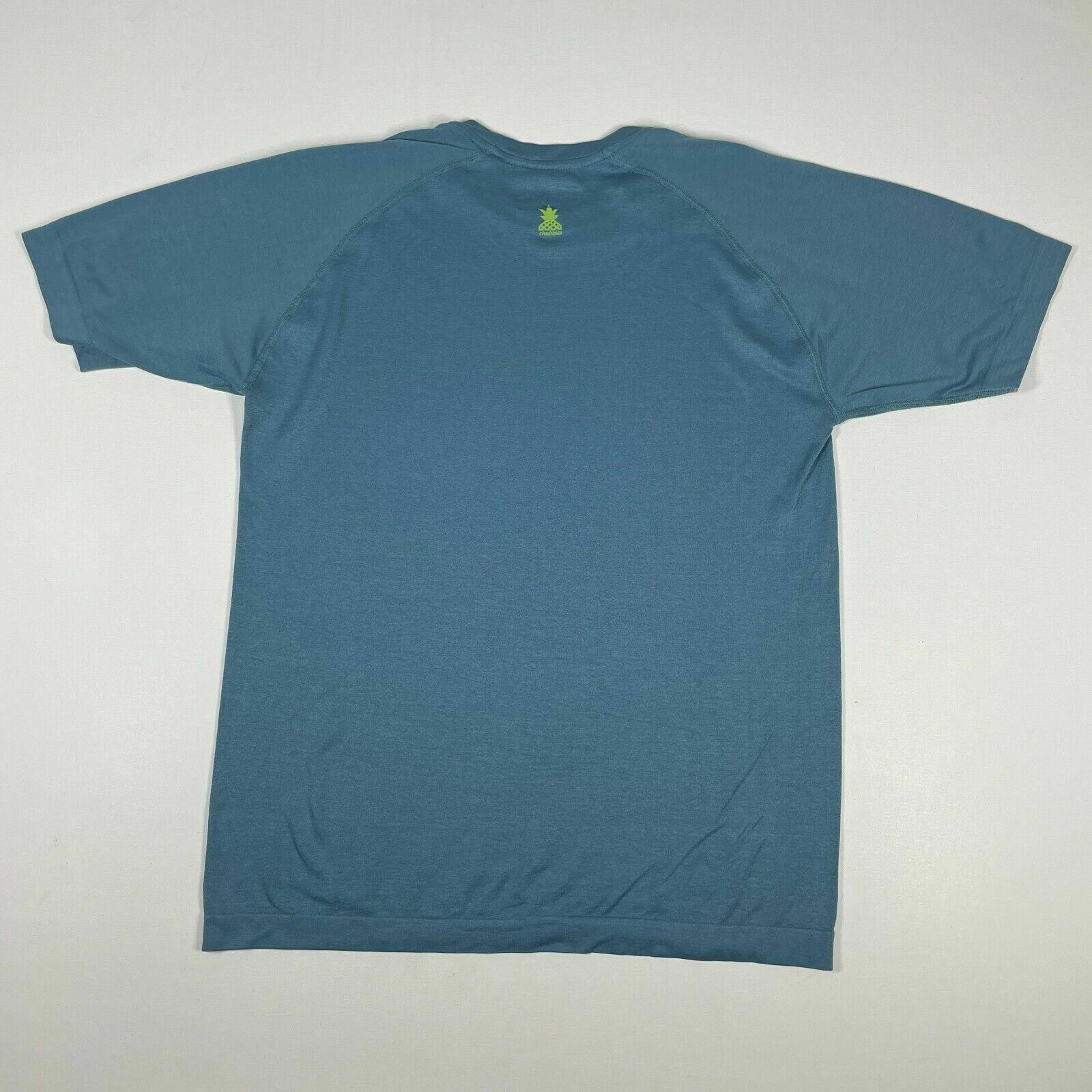 Chubbies T-Shirt Blue Short Sleeve Polyamide Rear Pineapple Logo Adult Medium gallery
