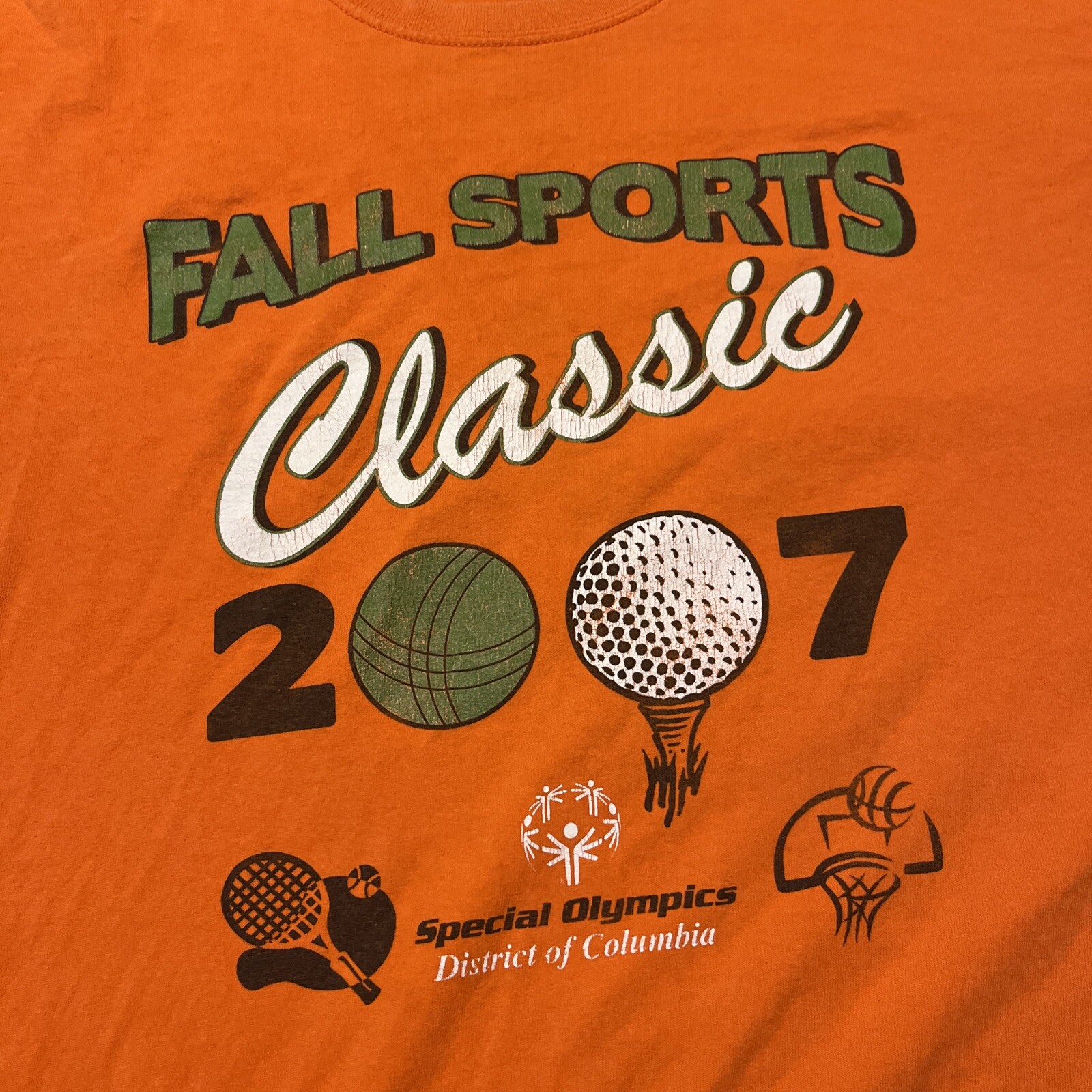 Men’s 2XL Fall Sports Classic Special Olympics DC Oversized Graphic T Shirt 90s gallery