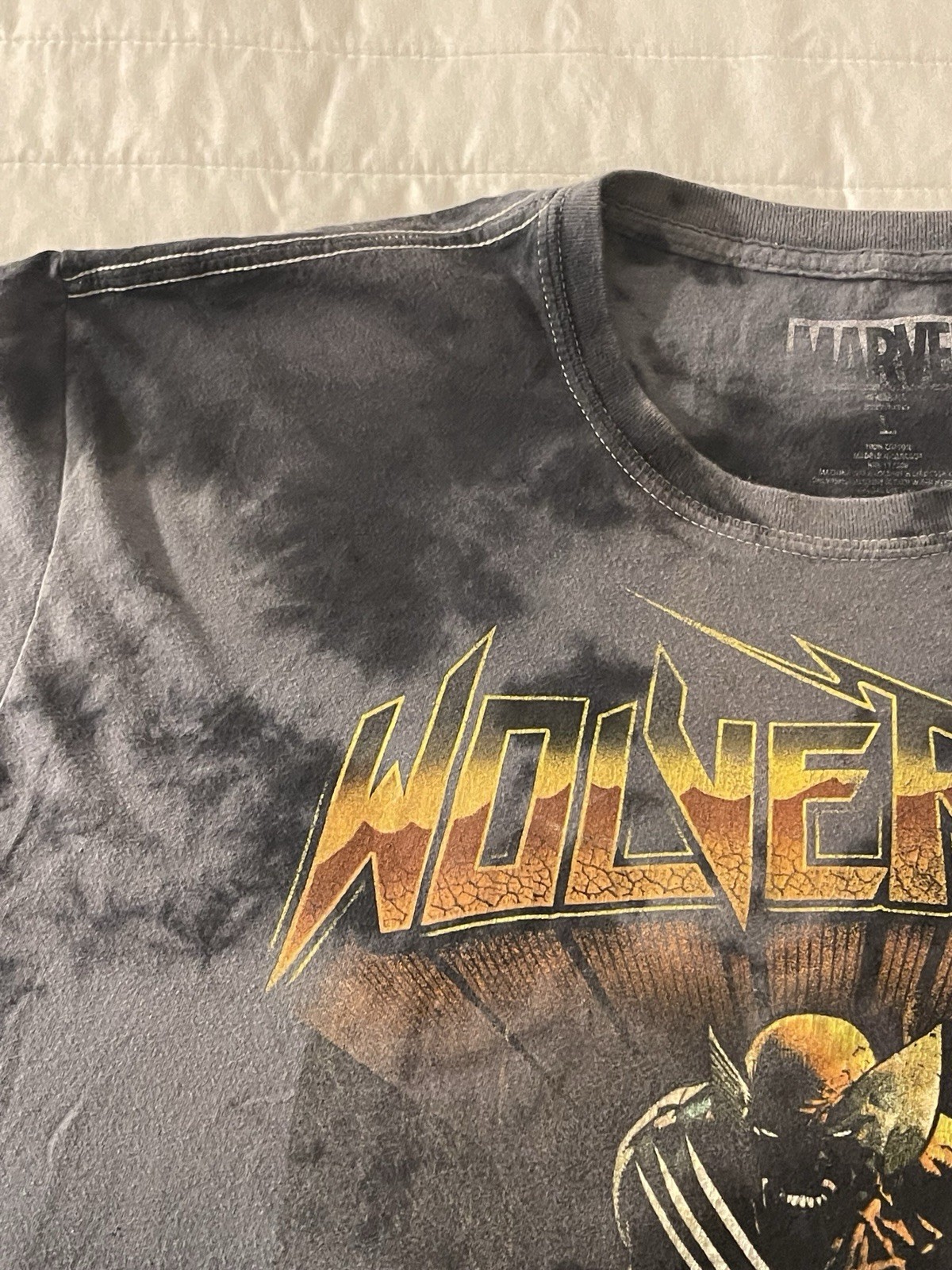 Marvel Wolverine Graphic Print T-Shirt Crew Neck Short Sleeve Cotton Knit XL gallery