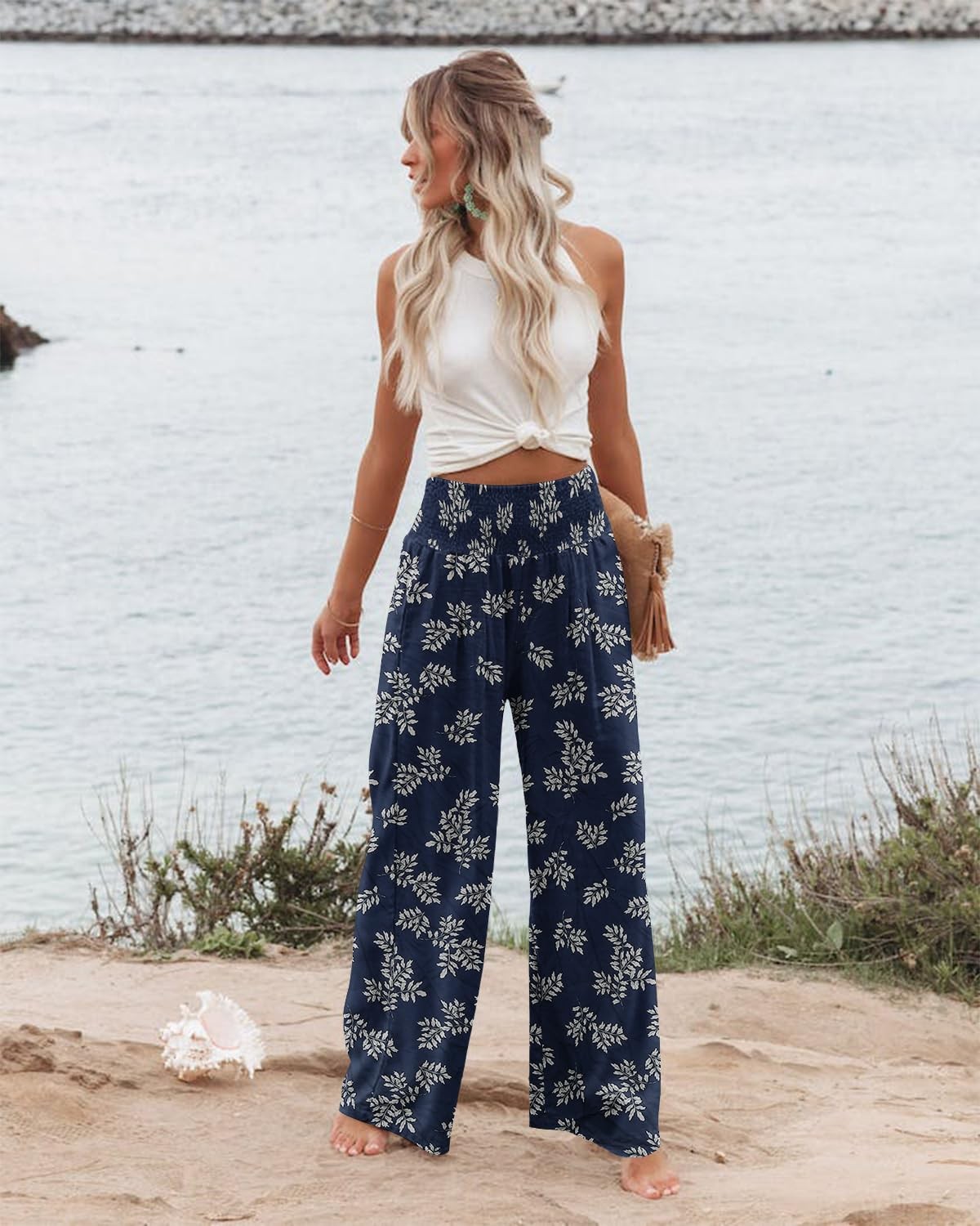 Women's Casual Loose Wide Leg Cozy Pants Yoga Sweatpants Comfy High Waisted S... gallery