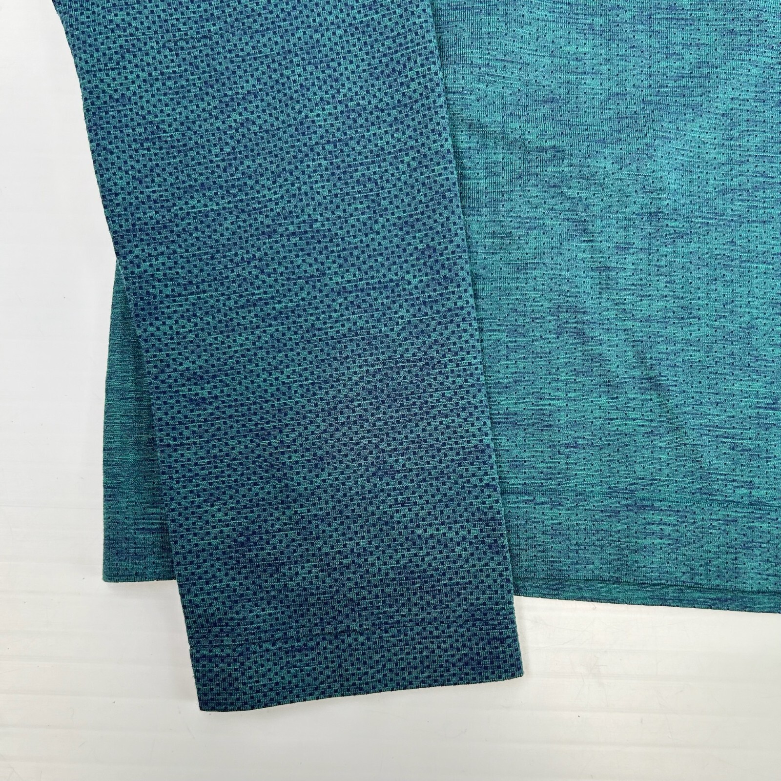 Lululemon Shirt Men Small Heather Teal Long Sleeve Train Work Party Run Gym Ex gallery