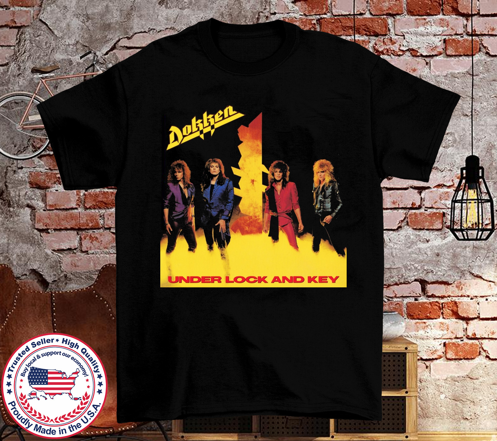 Dokken Band Under Lock And Key T Shirt Full Size S-5XL TT417 gallery