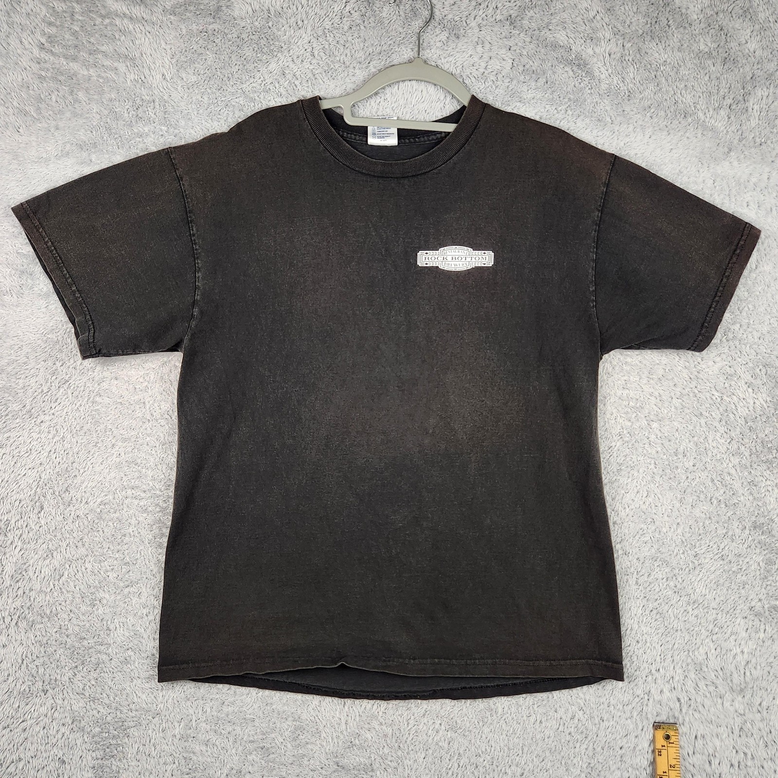 Vintage Rock Bottom Brewery Fire Chief Ale Shirt Mens Large Gray Beer Graphic gallery