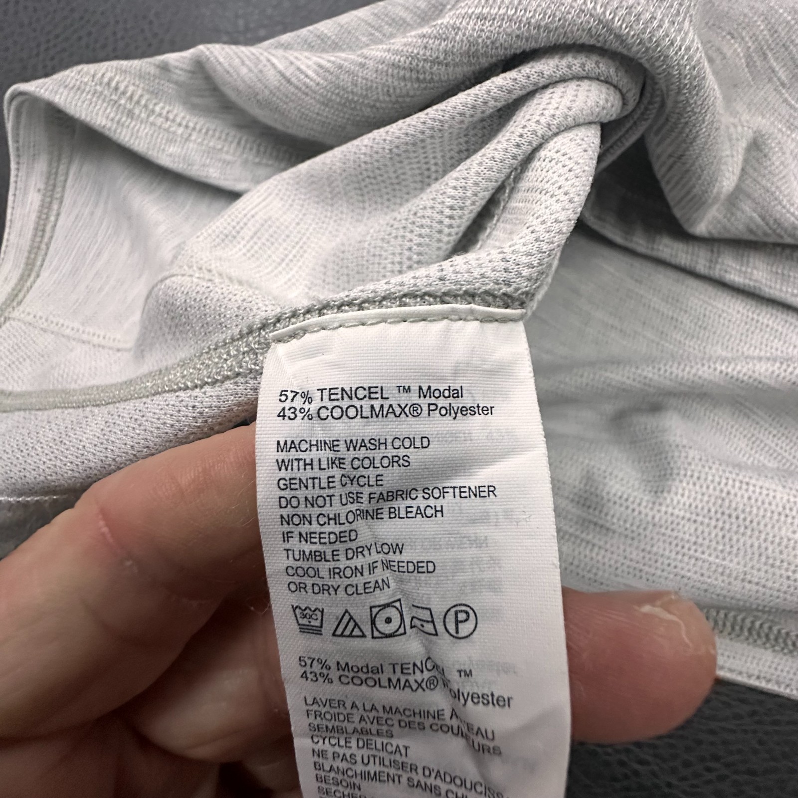 Tommy Bahama T Shirt Mens 2XL Big Gray Reversible Modal Blend Comfort Luxe Tee gallery