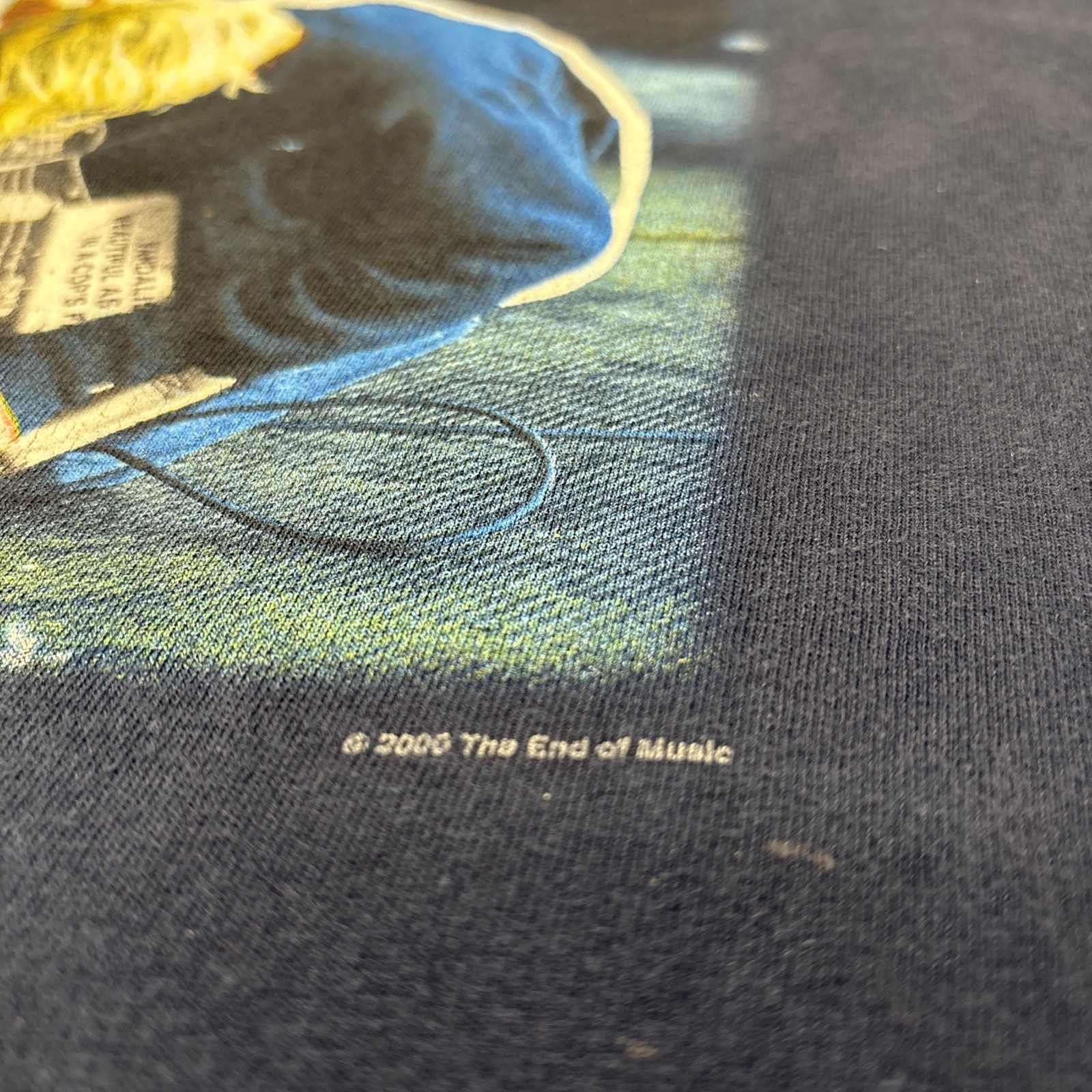 🔥VTG Y2K 2000s Kurt Cobain The End Of Music Nirvana Men’s L Size 21x27 gallery