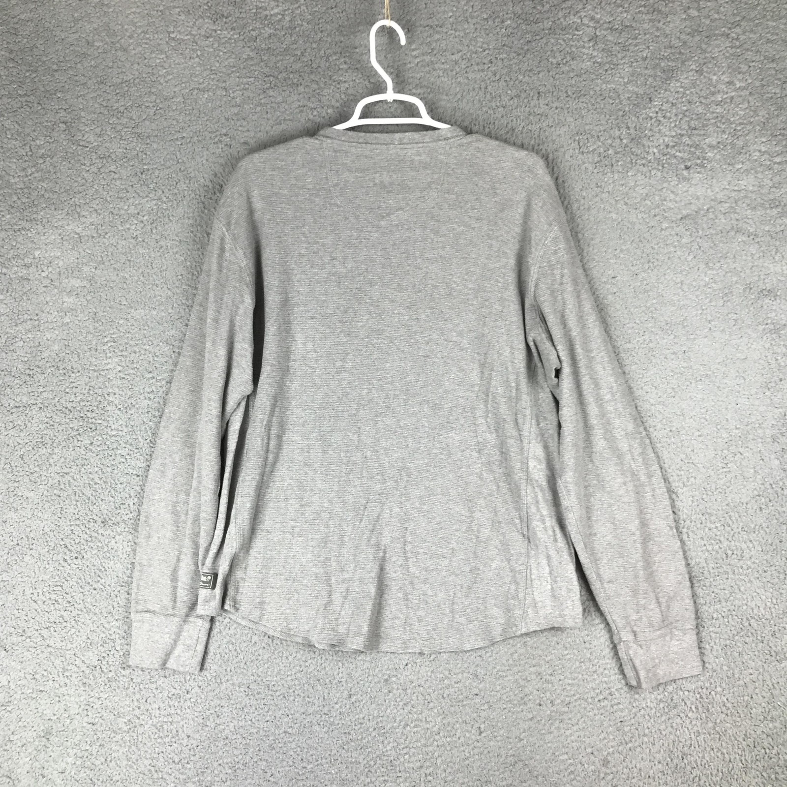 Eddie Bauer Henley Shirt Mens Large Gray Long Sleeve Pullover Casual Outdoor Top gallery
