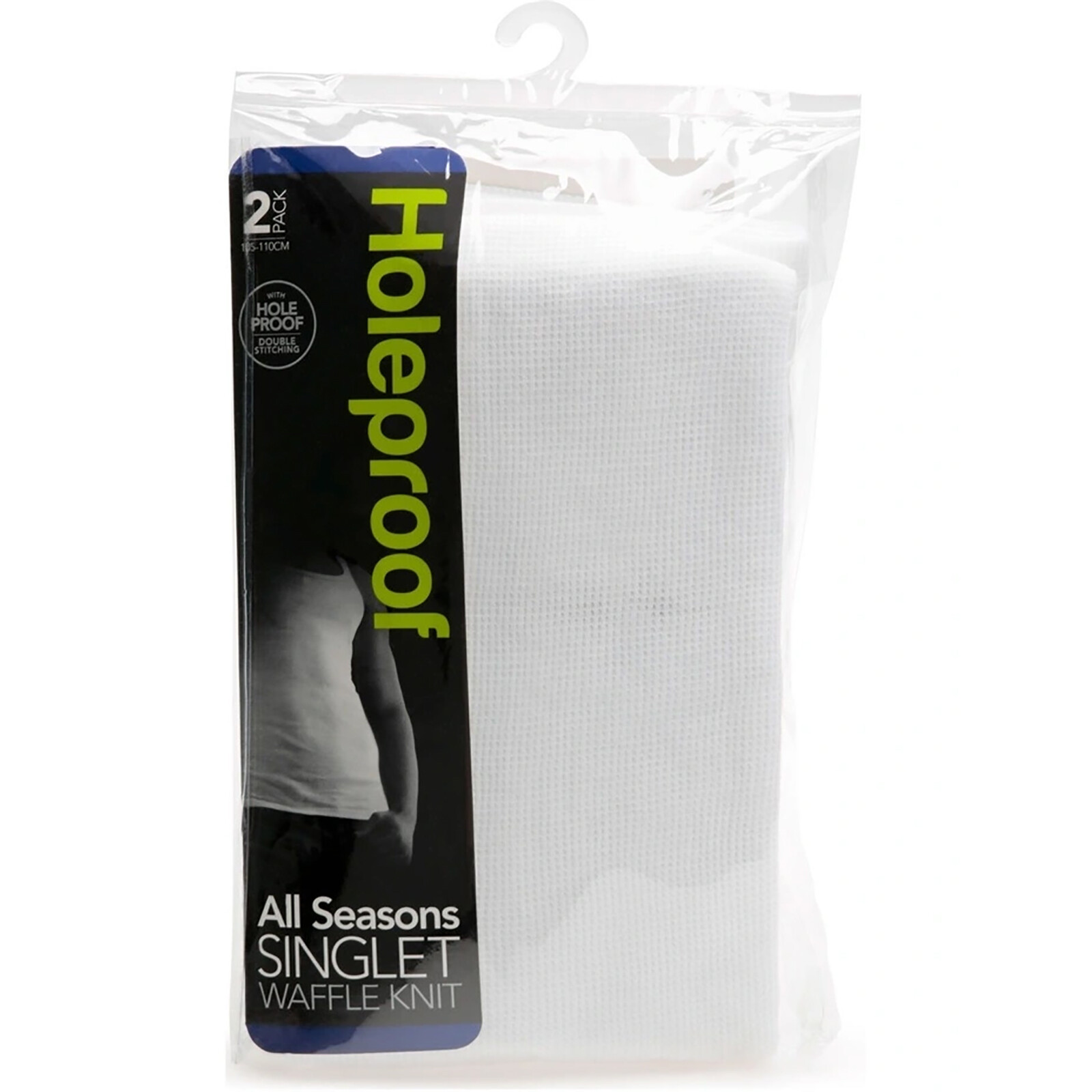 Holeproof All Seasons Waffle Knit Men White Singlet Tank Top Undergarment M19642 gallery