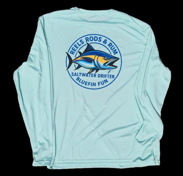 Saltwater Drifter performance bluefin tuna L/S shirt Fishing rum ocean boats gallery