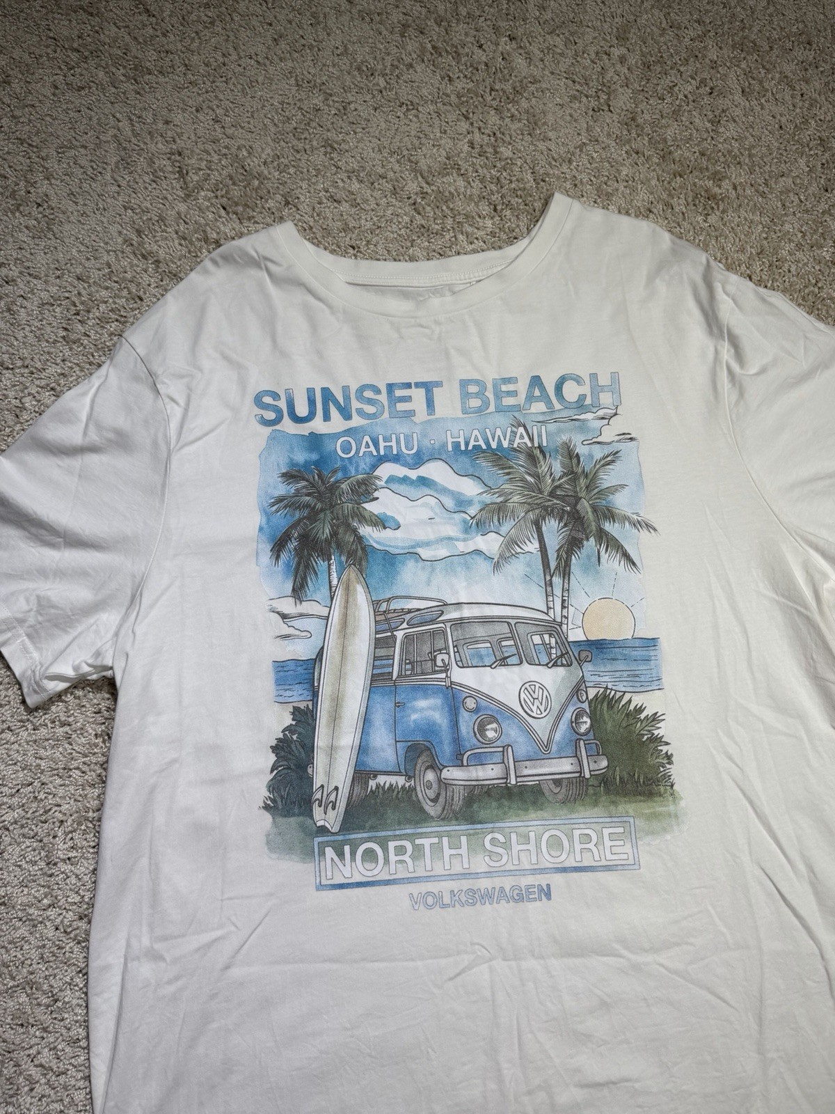 Volkswagen Hawaii Bus VW Officially Licensed T-Shirt Adult Size 3XL White Blue gallery