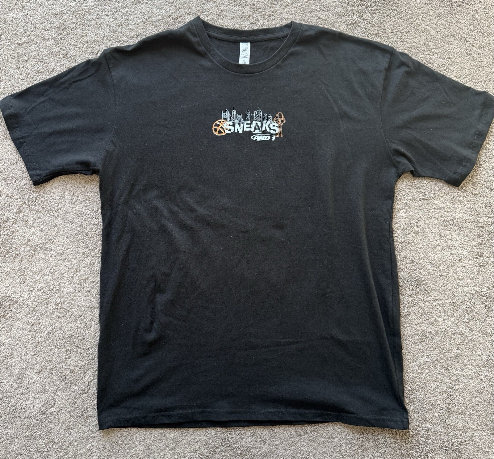 2025 SNEAKS x AND 1 Black T-Shirt Men’s Size XL Sneakers Film Movie Promo gallery