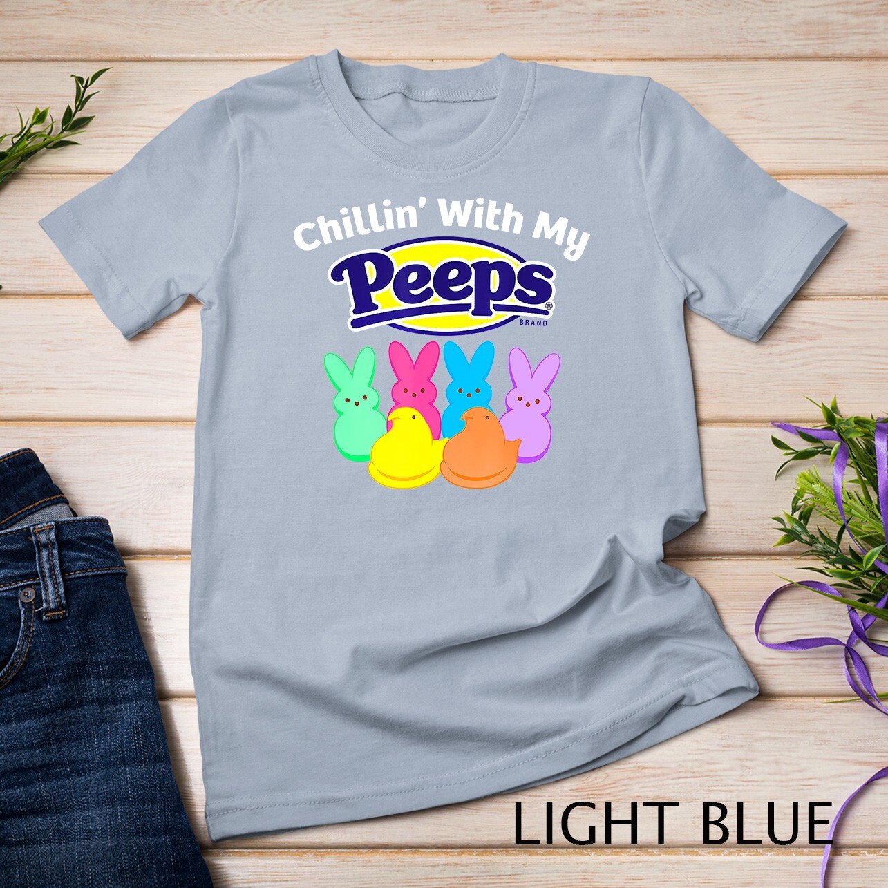 Peeps Easter Chillin' With My Peeps T-Shirt Unisex T-shirt gallery