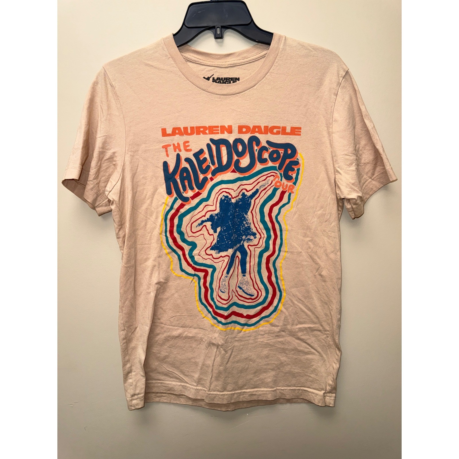 Lauren Daigle The Kaleidoscope Tour 2023 Concert T-Shirt Tan Medium CCM Merch gallery