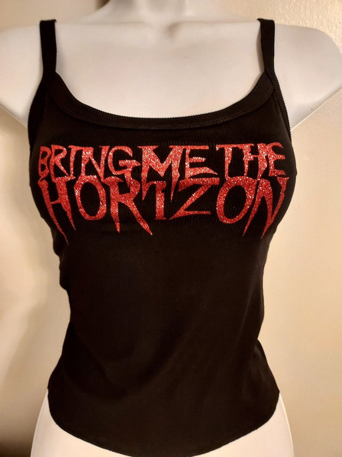 Bring me the horizon Crop top red glitter Bring me the horizon Tank Top Xs_2x gallery