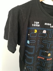 Pac-Man Game Over Graphic Tee Black Men’s Size Small Arcade Gamer Shirt