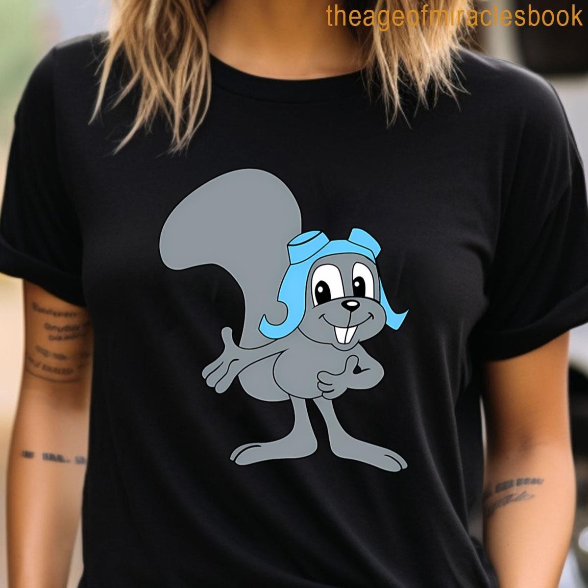 Rocky & Bullwinkle 90s Cartoon Retro Funny Of Time All Best Movie T-Shirt S-5XL gallery