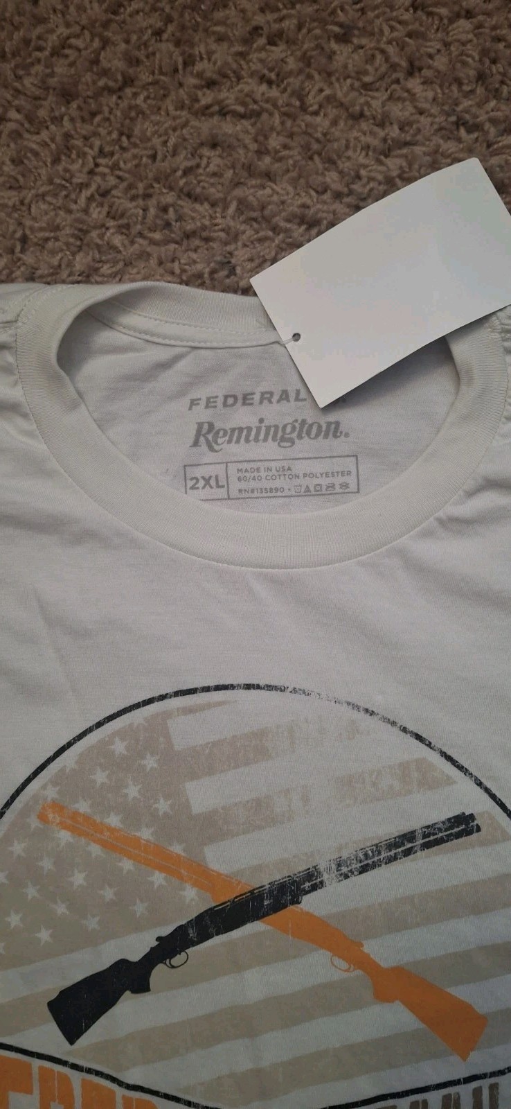 Federal Premium Ammo T Shirt Men's XL Beige Military Ammunition Hunting Outdoor gallery