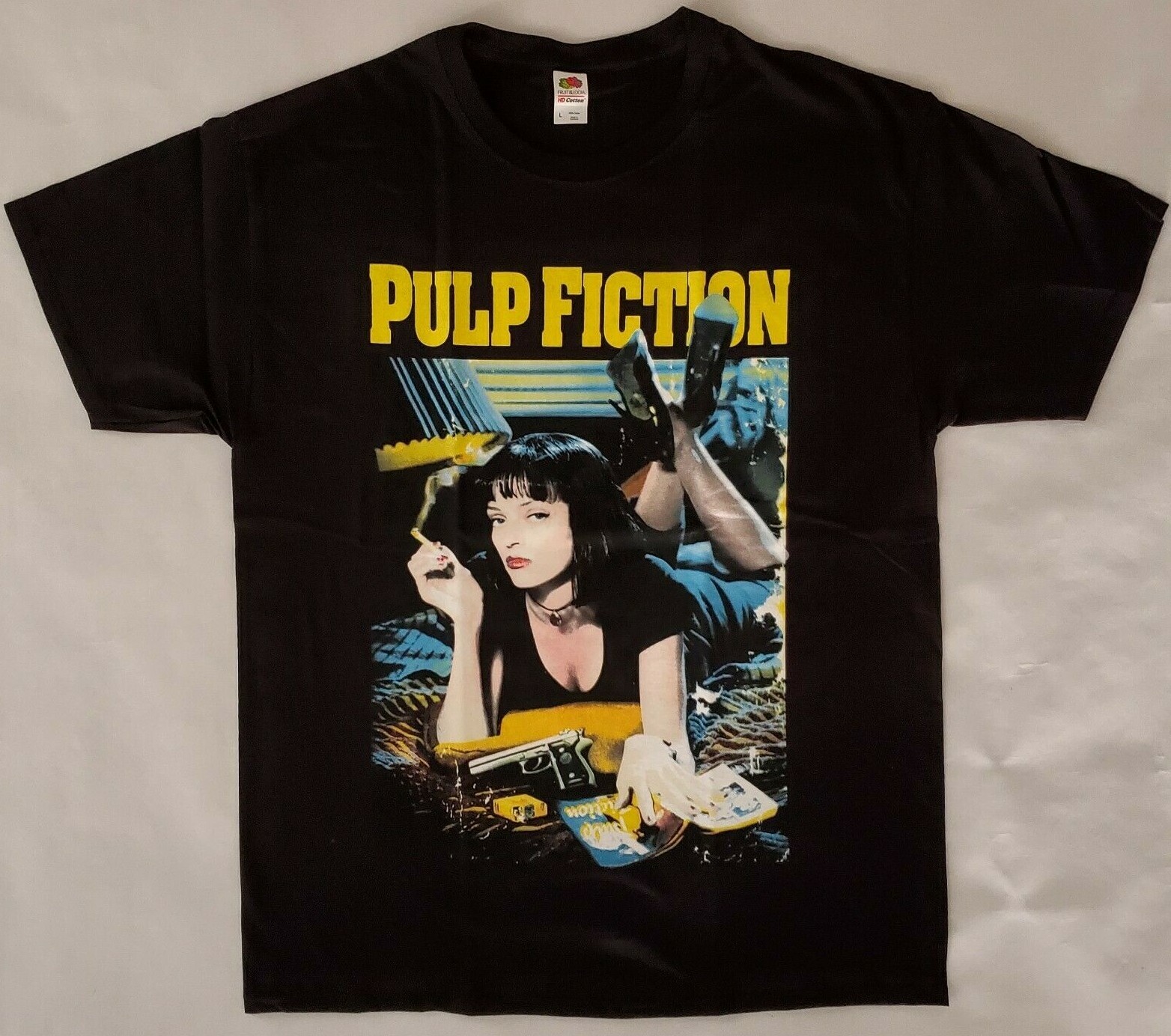 FREE SAME DAY SHIPPING Tarantino PULP FICTION Uma Thurman Shirt Size MEDIUM gallery