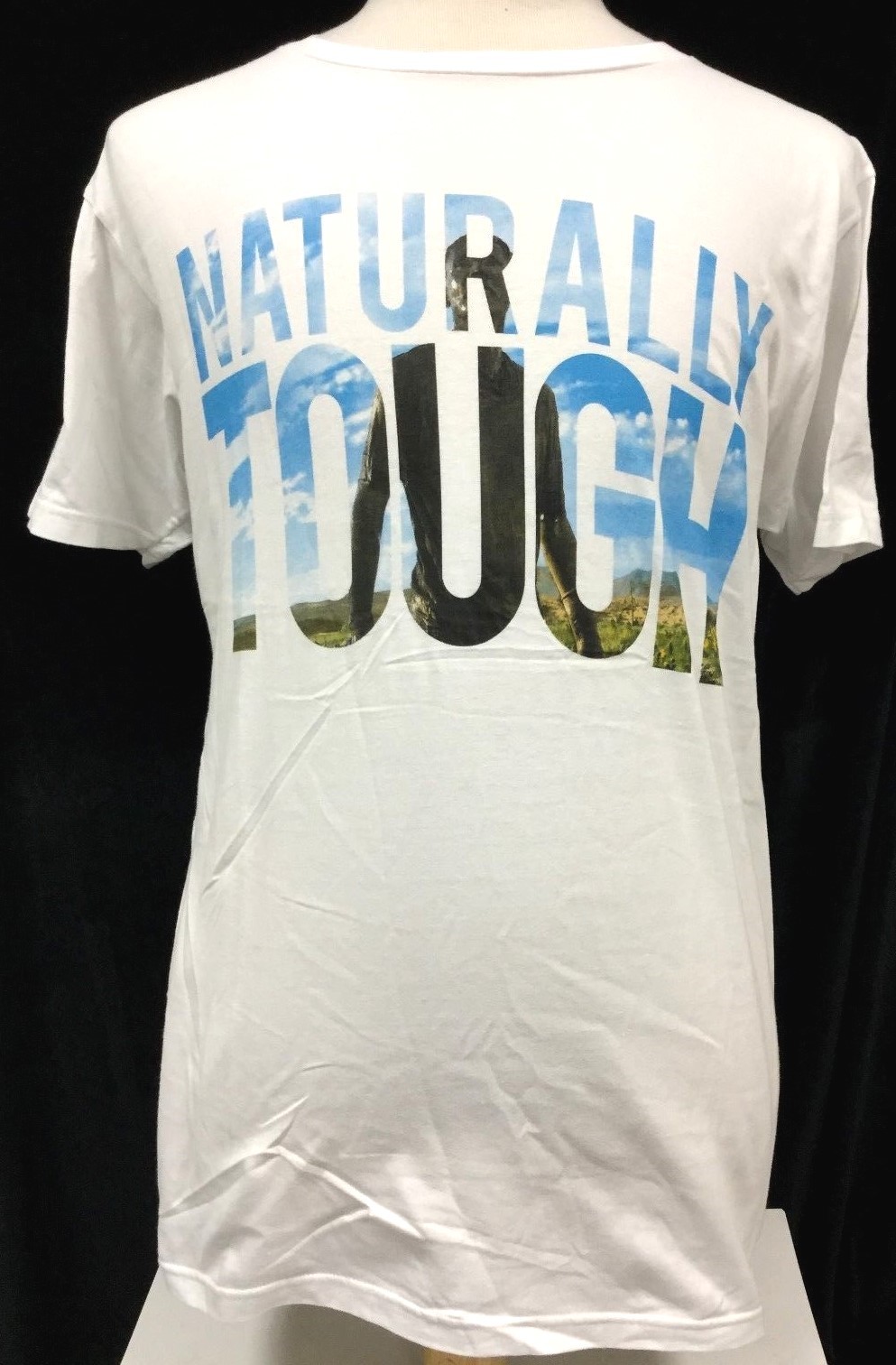NATURALLY TOUGH MUDDER T SHIRT MENS CHALLENGE GYM JOG RUN WHITE SPORTS GEAR T56 gallery