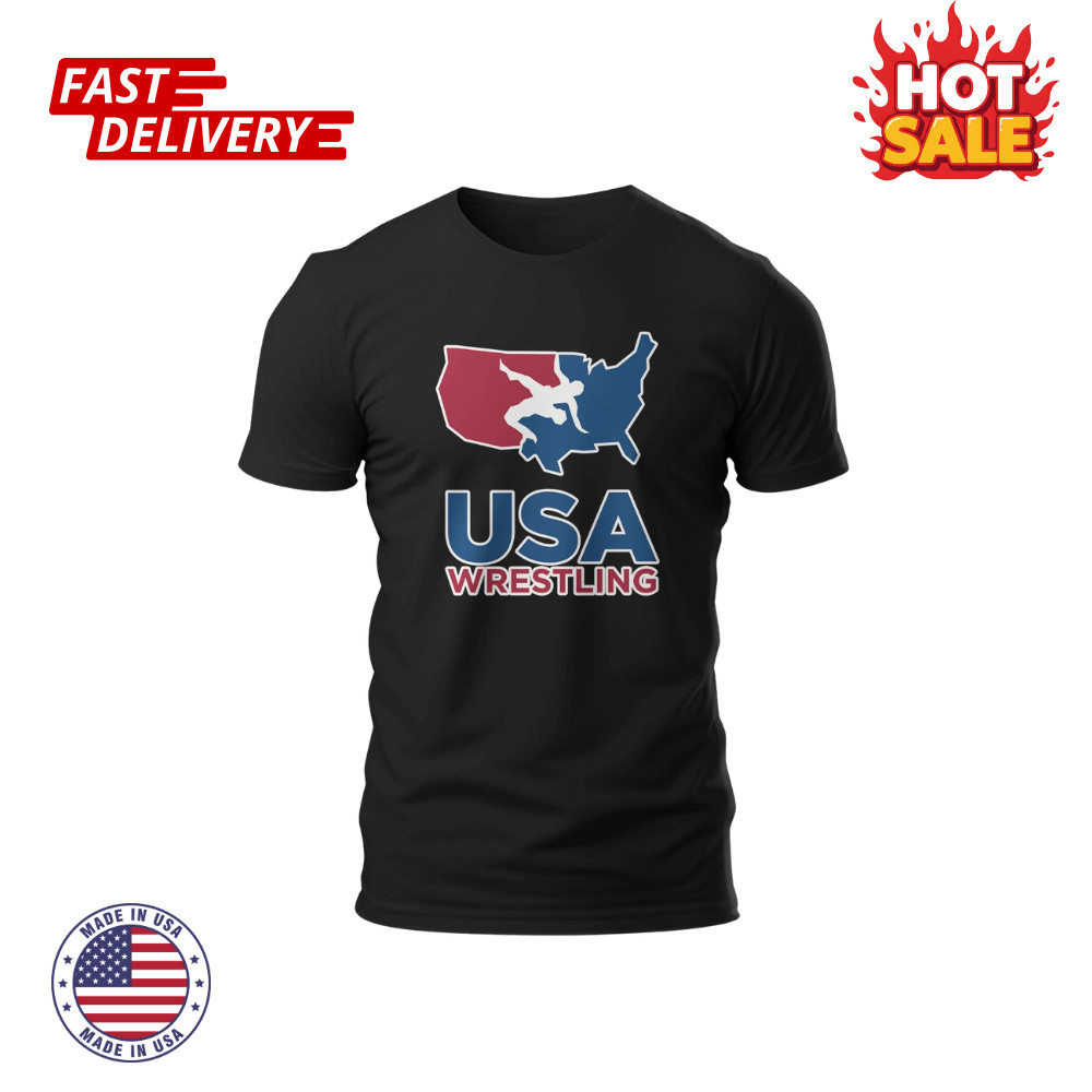 SALE USA US Wrestling Logo funny Inspired Unisex T-Shirt Sizes S-5XL Made in USA